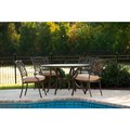 Almo Fulfillment Services Llc Hanover® Monaco 5 Piece Patio Dining Set w/ 4 Chairs Rockers MONDN5PC